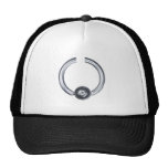 funky piercing cap mesh hat