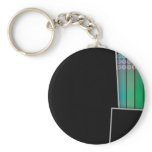 Funky rainbow page layout keychains
