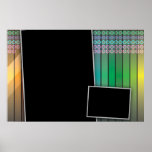 Funky rainbow page layout print