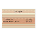 Funky Retro Stripes Of The Seventies Business Card Template