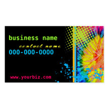 Funky Tie Dye Business Card