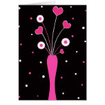 Funky vase greeting cards