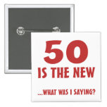 Funny 50th Birthday Gag Gifts Buttons