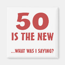 Funny 50th Birthday Gag Gifts Fridge Magnets