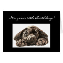 Funny 60th Birthday, Labrador Retriever Card