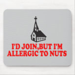 Funny atheist mouse mat