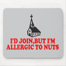 Funny atheist mouse mat