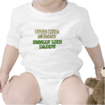 Funny Baby Shirt: Cute Like Mummy, Smelly Like Dad