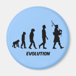 Funny bagpipes fridge magnet