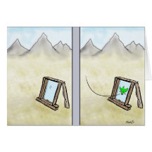 Funny Bird Greeting Card