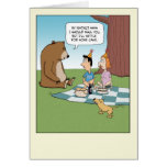Funny birthday card: Bear Instinct