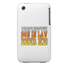 Funny Birthday Wedding Worlds Greatest Son in Law iPhone 3 Cases
