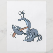 funny biting tongue crab flyers