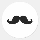 Funny Black Moustache Humour Stickers