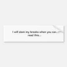 Funny Bumper Stickers