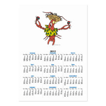 funny calypso lobster business card