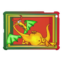 Funny Cartoon Dragon iPad Mini Case