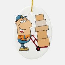 funny cartoon mover christmas ornaments