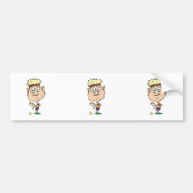 funny cartoon tennis player bumper stickers
