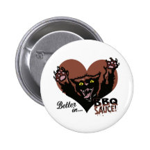 Funny Cat BBQ Buttons