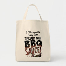 Funny Cat BBQ Canvas Bag
