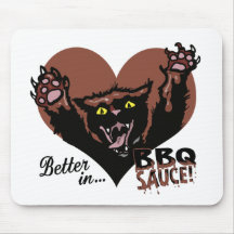 Funny Cat BBQ Mouse Pads