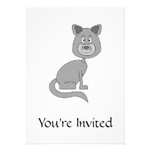 Funny Cat. Personalized Announcement