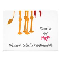 Funny Christmas Party Invitation Card (Camel)