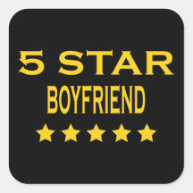 Funny Cool Boyfriends : Five Star Boyfriend Stickers