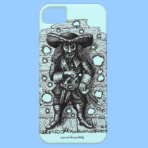Funny cool pirate pen ink drawing art casemate cases