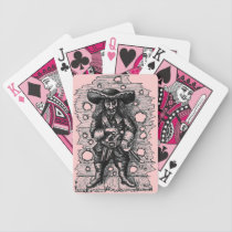 Funny cool pirate pen ink drawing art playing cards
