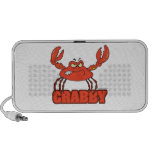 funny crabby red crab with an attitude iPhone speakers