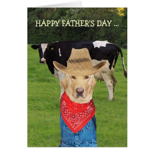Funny Customisable Father's Day for Farmer Greeting Cards