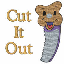 Funny Cut It Out Embroidered Shirt