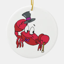 funny dancing crab christmas ornament