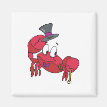 funny dancing crab fridge magnets