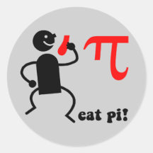 Funny eat pi sticker