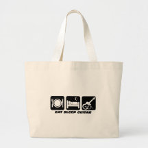 Funny eat sleep guitar bag