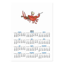 funny fiddler crab cartoon business card template