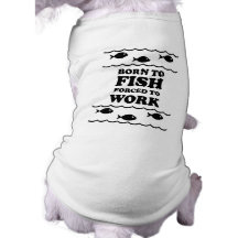 Funny fishing dog t shirt
