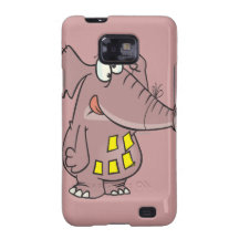 funny forgetful elephant with sticky notes samsung galaxy cases