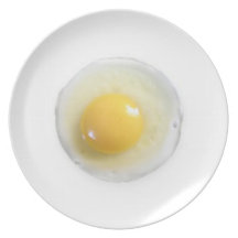 funny fried egg plate