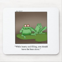 Funny Frog Cartoon Art Gifts! Mouse Pads