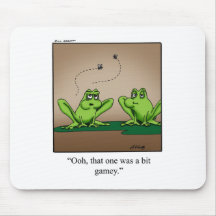 Funny Frog Cartoon Art Gifts! Mousepad