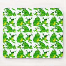 Funny Frog Emotions Mad Curious Scared Frogs Mousepad