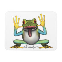 Funny Frog Premium Magnet