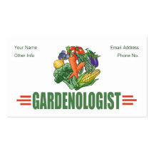 Funny Gardener Business Card Templates