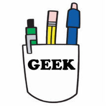 Funny GEEK Pocket Protector Acrylic Cut Out