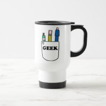 Funny GEEK Pocket Protector Coffee Mugs