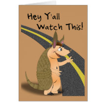 Funny Get Well Armadillo Card